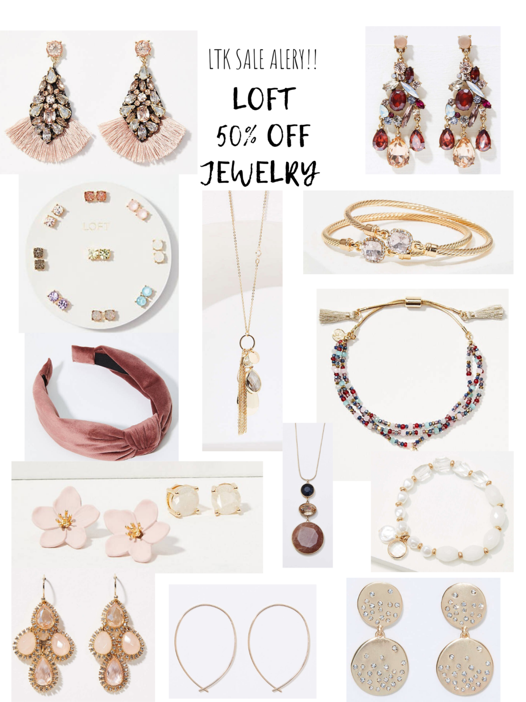 Loft Black Friday Sale 50% off all jewelry