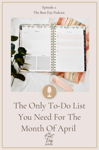 April To-Do List 